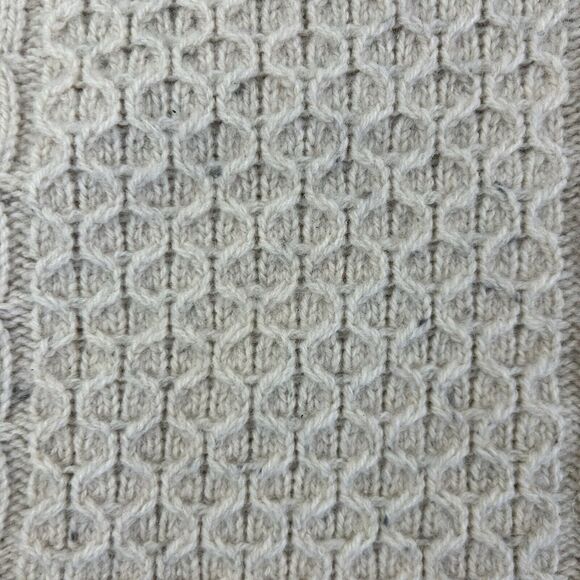 Duluth Trading Co Cream Cable Knit Crewneck Sweater - Picture 4 of 8